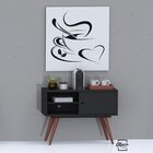 Rack Para Tv Até 32 Polegadas 1 Porta 2 Nichos Retrô 60 Pés E