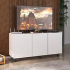 Rack Para Tv Até 32 Polegadas Com 3 Portas E Rodízios Multimó