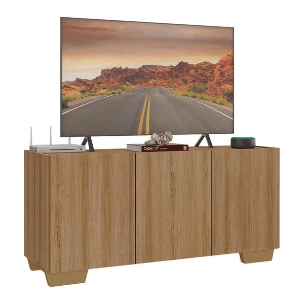Rack Para Tv Até 32 Polegadas Com 3 Portas Multimóveis Mp1068
