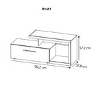 Rack Para Tv Até 32 Polegadas R1451 Tecno Rústico/preto