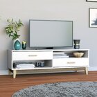 Rack Para Tv Até 40 Polegadas 2 Gaveta Legno Movelbento Branco