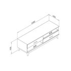 Rack Para Tv Até 40 Polegadas 2 Gaveta Legno Movelbento Branco