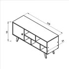Rack Para Tv Até 42 Polegadas 1 Porta Hecol Móveis Branco Tx