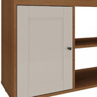 Rack Para Tv Até 42 Polegadas 1 Porta Rodízios Sampa Artely