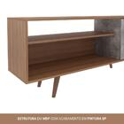 Rack Para Tv Até 42 Polegadas 1 Portas R1486 Amêndoa/concreto