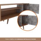 Rack Para Tv Até 42 Polegadas 1 Portas R1486 Amêndoa/concreto