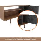 Rack Para Tv Até 42 Polegadas 1 Portas R1486 Amêndoa/mármore