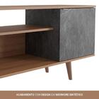 Rack Para Tv Até 42 Polegadas 1 Portas R1486 Amêndoa/mármore