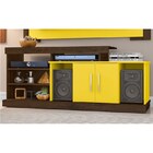 Rack Para Tv Até 42 Polegadas Nice Cedro/amarelo - Móveis Leão