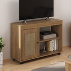 Rack Para Tv Até 42 Polegadas Rio 1 Porta Carvalho - Pnr Móve