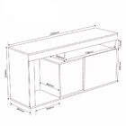 Rack Para Tv Até 43 Polegadas Personale  2 Portas Seda/off Wh