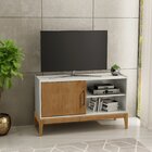 Rack Para Tv Até 45 Polegadas 1 Porta 2 Prateleiras Milão Fin