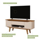 Rack Para Tv Até 45 Polegadas Retrô 2 Portas 1 Gaveta 1,35m A