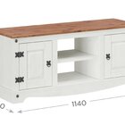 Rack Para Tv Até 46 Polegadas Em Madeira Maciça 2 Portas Bran