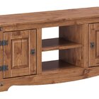 Rack Para Tv Até 46 Polegadas Em Madeira Maciça 2 Portas Cera