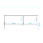 Rack Para Tv Até 48 Polegadas 1 Porta De Correr Branco/pinus