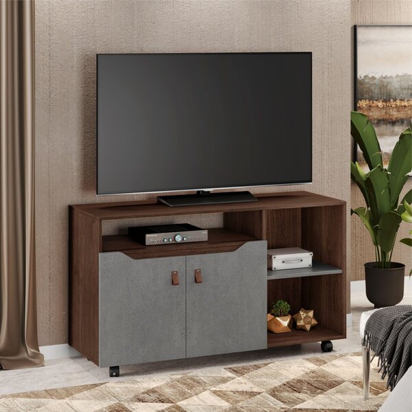 Rack Para Tv Até 49 Polegadas 2 Portas Seleto Jcm Móveis Café