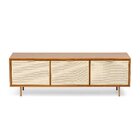 Rack Para Tv Até 50 Polegadas 136cm 3 Gavetas Madeira Maciça