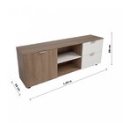 Rack Para Tv Até 50 Polegadas 1 Porta 1 Nicho 2 Gavetas Liege