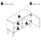 Rack Para Tv Até 50 Polegadas 1 Porta Bpp24 Brv Móveis