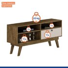 Rack Para Tv Até 50 Polegadas 1 Porta Houston Valdemóveis Ipê