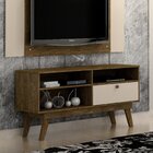 Rack Para Tv Até 50 Polegadas 1 Porta Houston Valdemóveis Ipê