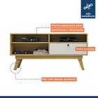 Rack Para Tv Até 50 Polegadas 1 Porta Houston Valdemóveis Ipê