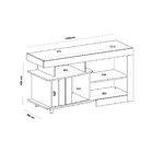 Rack Para Tv Até 50 Polegadas 1 Porta Royal Moderno Cinamomo/