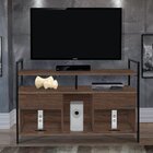 Rack Para Tv Até 50 Polegadas 2 Gavetas 3 Nichos Alfa  Preto/