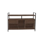 Rack Para Tv Até 50 Polegadas 2 Gavetas 3 Nichos Alfa  Preto/