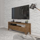 Rack Para Tv Até 50 Polegadas 2 Gavetas Flat Artemobili Garapa