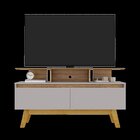 Rack Para Tv Até 50 Polegadas 2 Portas 2 Prateleiras Pés Em M