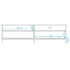 Rack Para Tv Até 50 Polegadas 2 Portas Branco/metal Preto - P