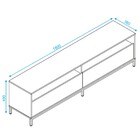 Rack Para Tv Até 50 Polegadas 2 Portas Branco/metal Preto - P