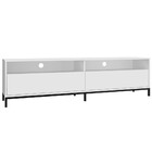 Rack Para Tv Até 50 Polegadas 2 Portas Branco/metal Preto - P