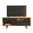 Rack Para Tv Até 50 Polegadas 2 Portas Freijó Trend/preto Nt1