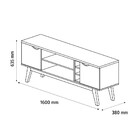 Rack Para Tv Até 50 Polegadas 2 Portas Prism 1.6 Patrimar