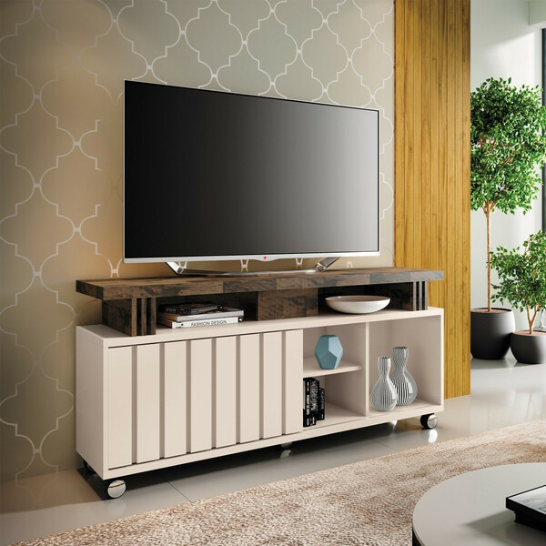 Rack Para Tv Até 50 Polegadas Briz 1.3 Hb Móveis