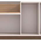 Rack Para Tv Até 50 Polegadas Com 4 Portas E Nicho 180cm Fume