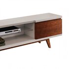 Rack Para Tv Até 50 Polegadas Com Tampo De Vidro Fasano Matos