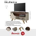 Rack Para Tv Até 50 Polegadas Design Curvo E Frisos Decorativ