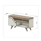 Rack Para Tv Até 50 Polegadas Design Curvo E Frisos Decorativ