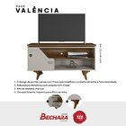 Rack Para Tv Até 50 Polegadas Design Curvo E Frisos Decorativ