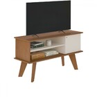 Rack Para Tv Até 50 Polegadas Frank Cinamomo/off White  - Art