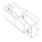 Rack Para Tv Até 50 Polegadas Linea 2 Portas Branco/castanho