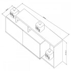 Rack Para Tv Até 50 Polegadas Linea 2 Portas Branco/castanho