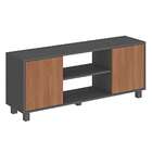 Rack Para Tv Até 50 Polegadas Luka 2 Portas Grafite/mancheste