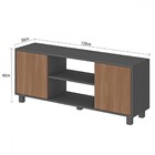 Rack Para Tv Até 50 Polegadas Luka 2 Portas Grafite/mancheste