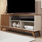 Rack Para Tv Até 50 Polegadas Malbec Wood 1 Porta Off White/f