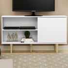 Rack Para Tv Até 50 Polegadas Pádua 1 Porta Branco Tx - Soluz